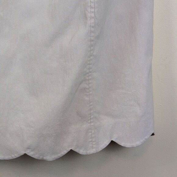 Sara Campbell Scalloped Sleeveless Dress In Sand Size 8 - Picture 5 of 9